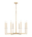 Z-Lite Canada - Eight Light Chandelier - Gaultier - Modern Gold- Union Lighting Luminaires Decor