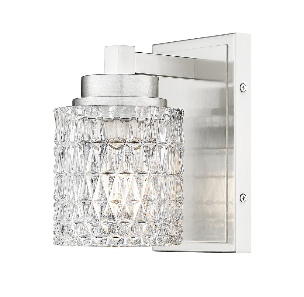 Z-Lite Canada - One Light Wall Sconce - Jacqueline - Brushed Nickel- Union Lighting Luminaires Decor
