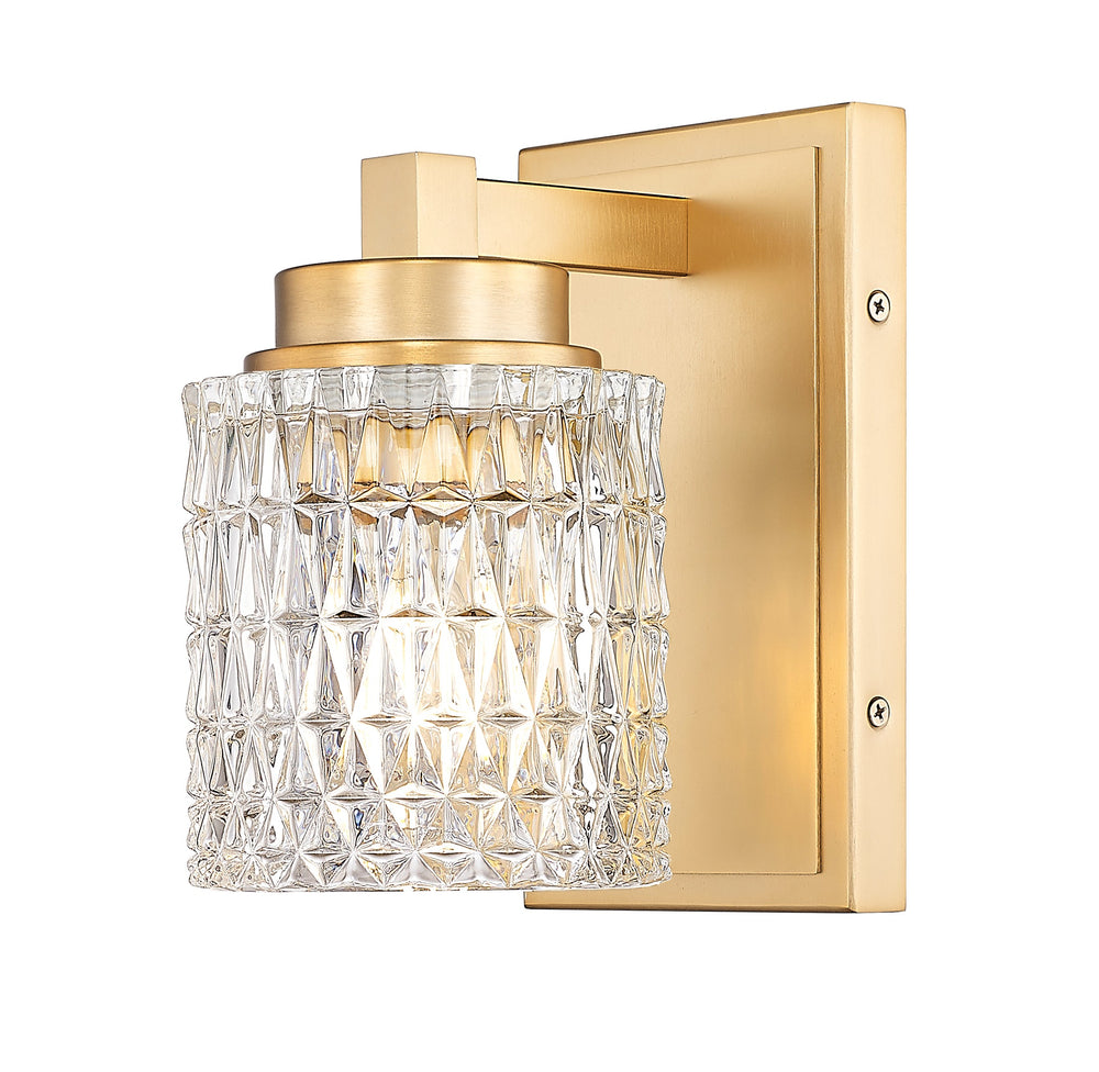 Z-Lite Canada - One Light Wall Sconce - Jacqueline - Modern Gold- Union Lighting Luminaires Decor