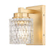 Z-Lite Canada - One Light Wall Sconce - Jacqueline - Modern Gold- Union Lighting Luminaires Decor