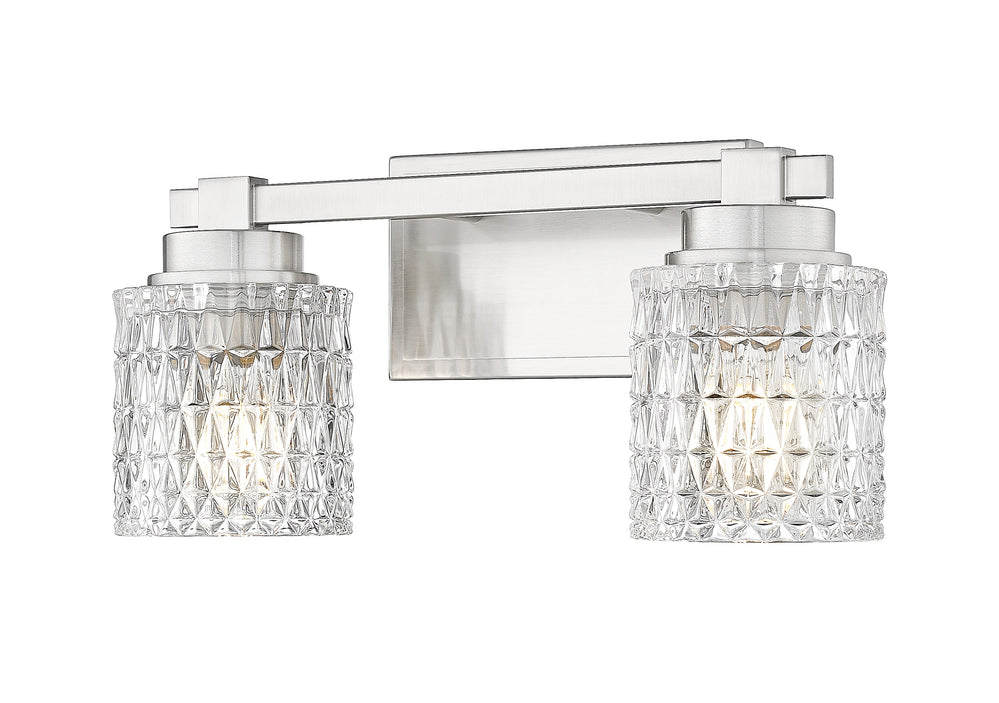 Z-Lite Canada - Two Light Vanity - Jacqueline - Brushed Nickel- Union Lighting Luminaires Decor