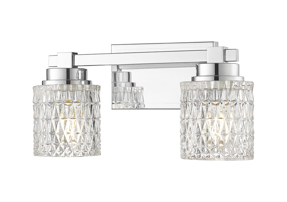 Z-Lite Canada - Two Light Vanity - Jacqueline - Chrome- Union Lighting Luminaires Decor