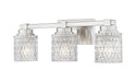 Z-Lite Canada - Three Light Vanity - Jacqueline - Brushed Nickel- Union Lighting Luminaires Decor