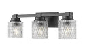 Z-Lite Canada - Three Light Vanity - Jacqueline - Matte Black- Union Lighting Luminaires Decor