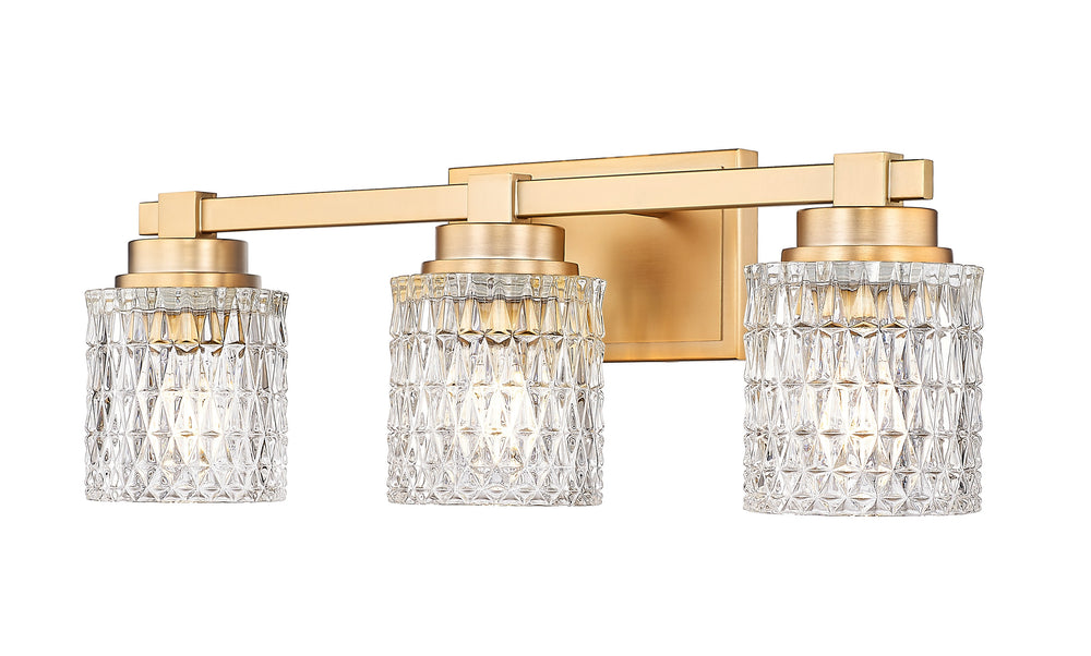 Z-Lite Canada - Three Light Vanity - Jacqueline - Modern Gold- Union Lighting Luminaires Decor