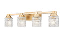 Z-Lite Canada - Four Light Vanity - Jacqueline - Modern Gold- Union Lighting Luminaires Decor