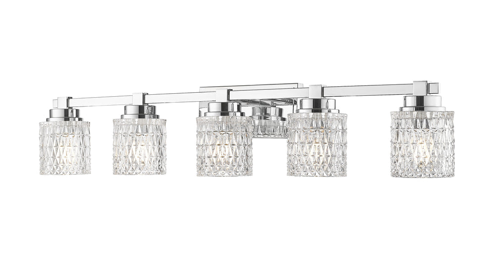 Z-Lite Canada - Five Light Vanity - Jacqueline - Chrome- Union Lighting Luminaires Decor