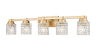 Z-Lite Canada - Five Light Vanity - Jacqueline - Modern Gold- Union Lighting Luminaires Decor