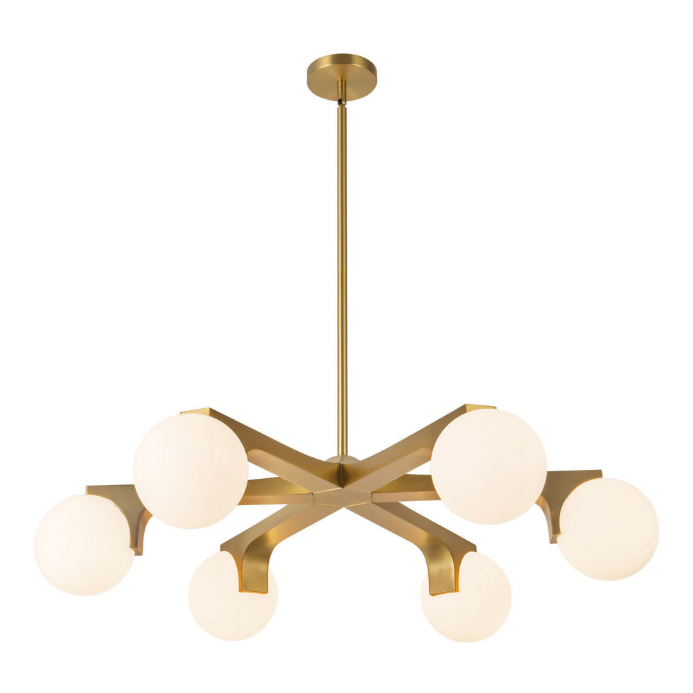 Kuzco Canada - Six Light Chandelier - Briar - Brushed Gold- Union Lighting Luminaires Decor