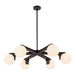 Kuzco Canada - Six Light Chandelier - Briar - Black- Union Lighting Luminaires Decor
