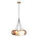 Kuzco Canada - LED Chandelier - Bolla - Brushed Gold/Mixed Glass- Union Lighting Luminaires Decor