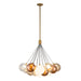 Kuzco Canada - LED Chandelier - Bolla - Brushed Gold/Mixed Glass- Union Lighting Luminaires Decor