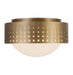 Kuzco Canada - Two Light Flush Mount - Astoria - Vintage Brass- Union Lighting Luminaires Decor