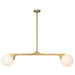 Kuzco Canada - Two Light Linear Pendant - Briar - Brushed Gold- Union Lighting Luminaires Decor