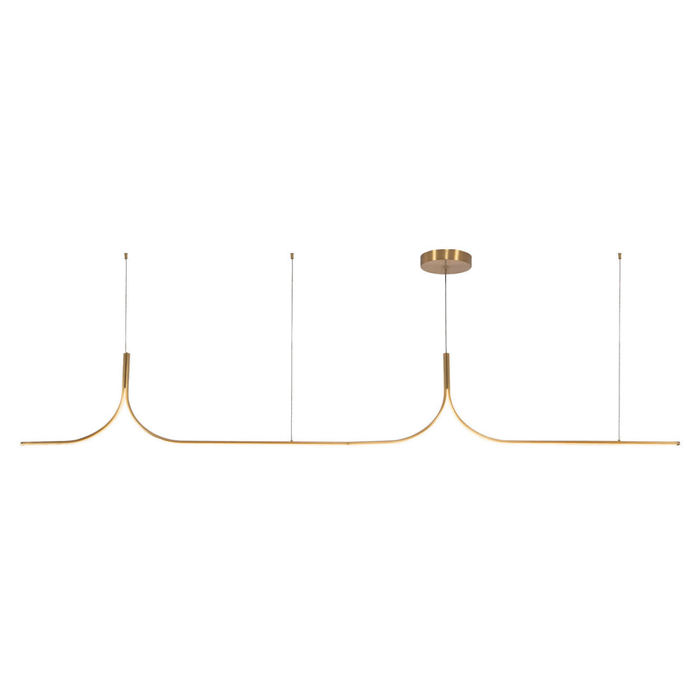 Kuzco Canada - LED Linear Pendant - Thread - Brushed Gold- Union Lighting Luminaires Decor