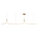 Kuzco Canada - LED Linear Pendant - Thread - Brushed Gold- Union Lighting Luminaires Decor