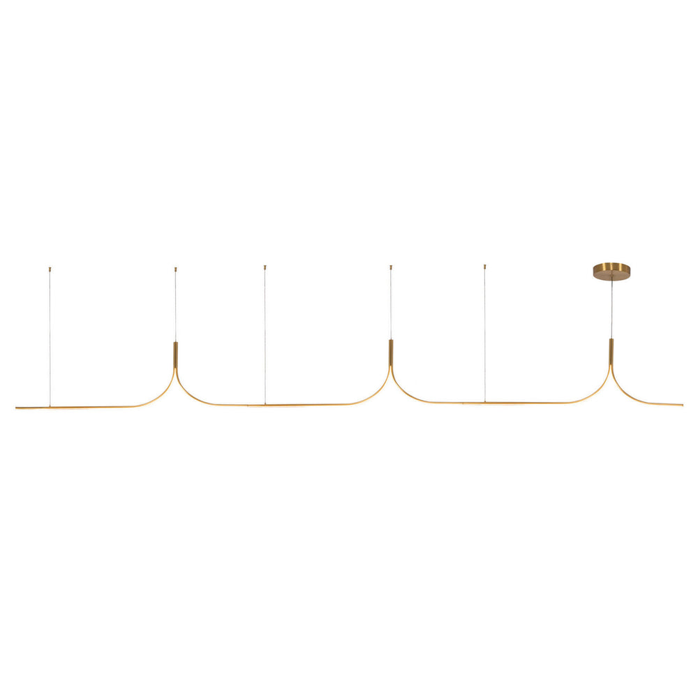 Kuzco Canada - LED Linear Pendant - Thread - Brushed Gold- Union Lighting Luminaires Decor