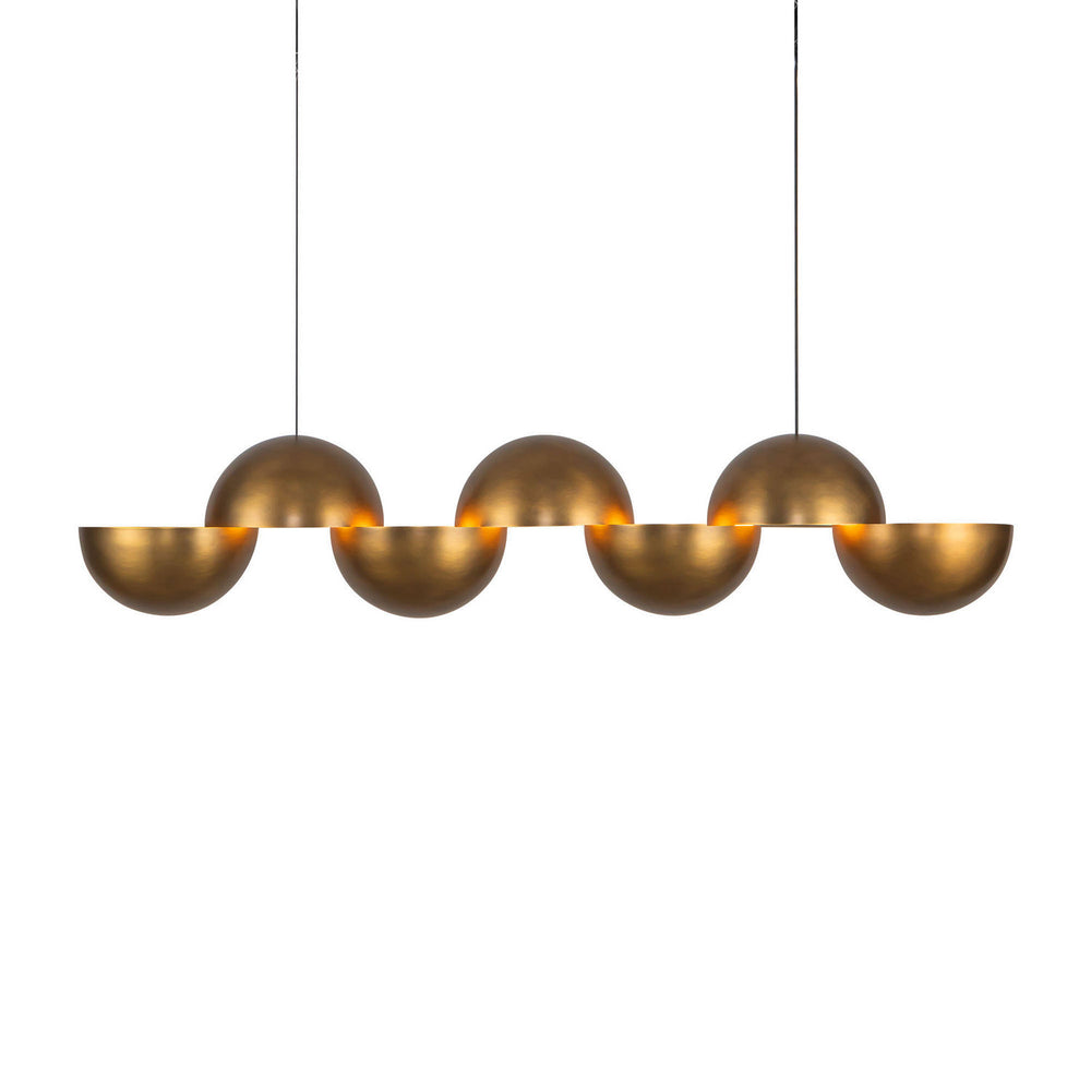 Kuzco Canada - LED Linear Pendant - Void - Vintage Brass- Union Lighting Luminaires Decor