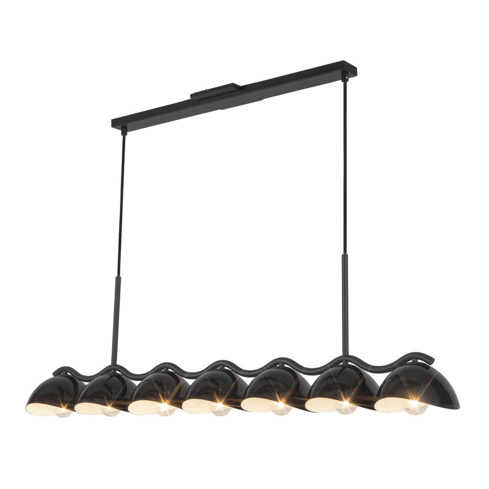 Kuzco Canada - Seven Light Linear Pendant - Atlas - Black- Union Lighting Luminaires Decor
