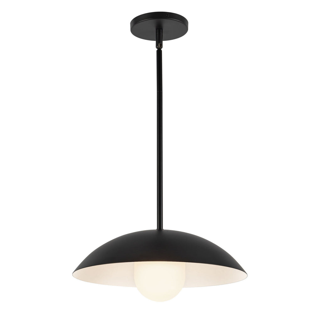 Kuzco Canada - One Light Pendant - Umbra - Black/Opal Glass- Union Lighting Luminaires Decor