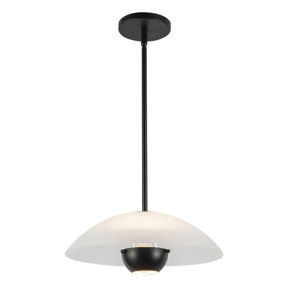 Kuzco Canada - One Light Pendant - Umbra - Opal Glass/Black- Union Lighting Luminaires Decor