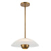 Kuzco Canada - One Light Pendant - Umbra - Opal Glass/Vintage Brass- Union Lighting Luminaires Decor