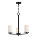 Maxim - Three Light Chandelier - Lateral - Black- Union Lighting Luminaires Decor