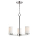 Maxim - Three Light Chandelier - Lateral - Satin Nickel- Union Lighting Luminaires Decor