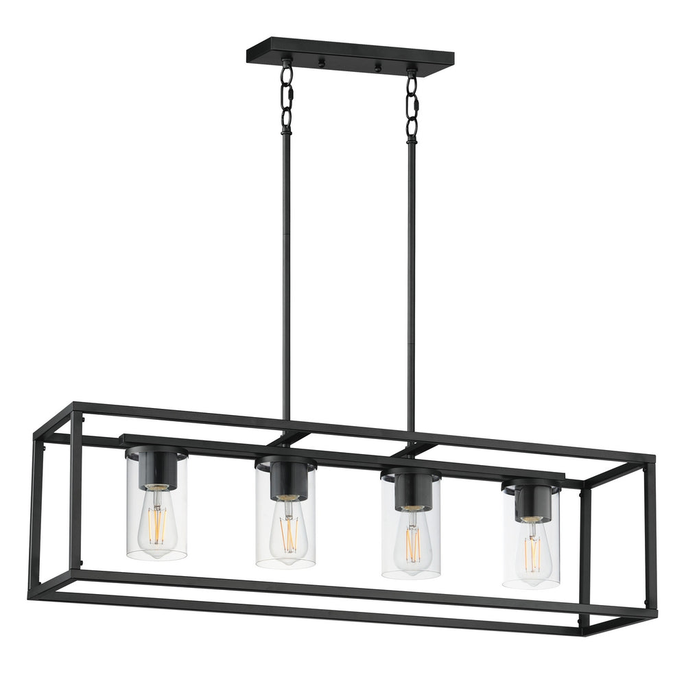 Maxim - Four Light Linear Pendant - Lateral - Black- Union Lighting Luminaires Decor