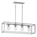 Maxim - Four Light Linear Pendant - Lateral - Satin Nickel- Union Lighting Luminaires Decor