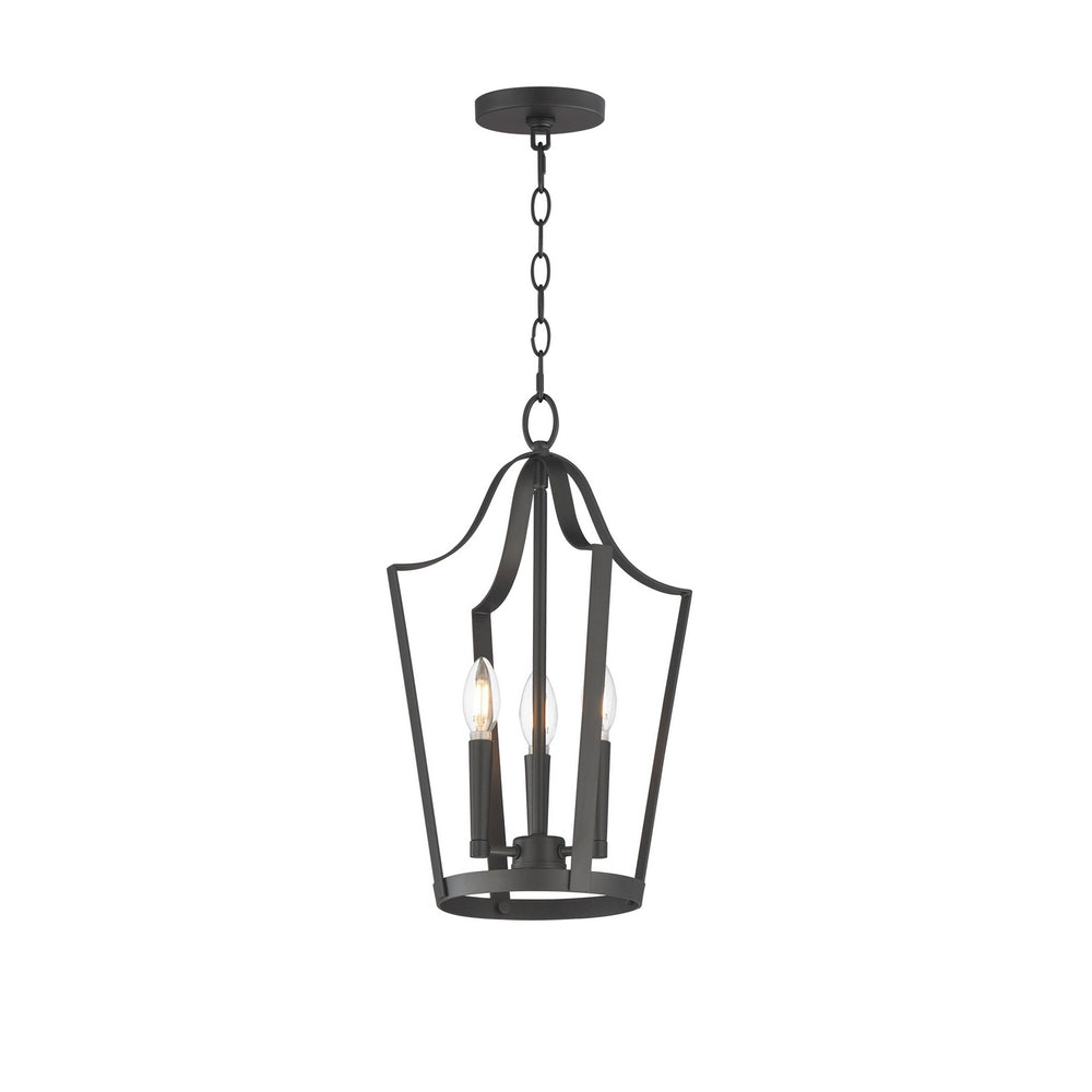 Maxim - Three Light Pendant - Arden - Black- Union Lighting Luminaires Decor