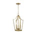 Maxim - Three Light Pendant - Arden - Natural Aged Brass- Union Lighting Luminaires Decor