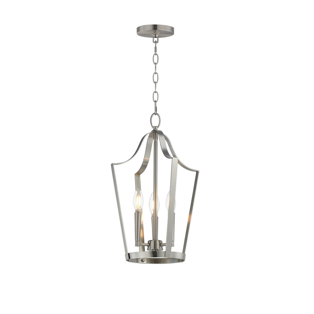 Maxim - Three Light Pendant - Arden - Satin Nickel- Union Lighting Luminaires Decor