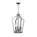 Maxim - Four Light Pendant - Arden - Black- Union Lighting Luminaires Decor