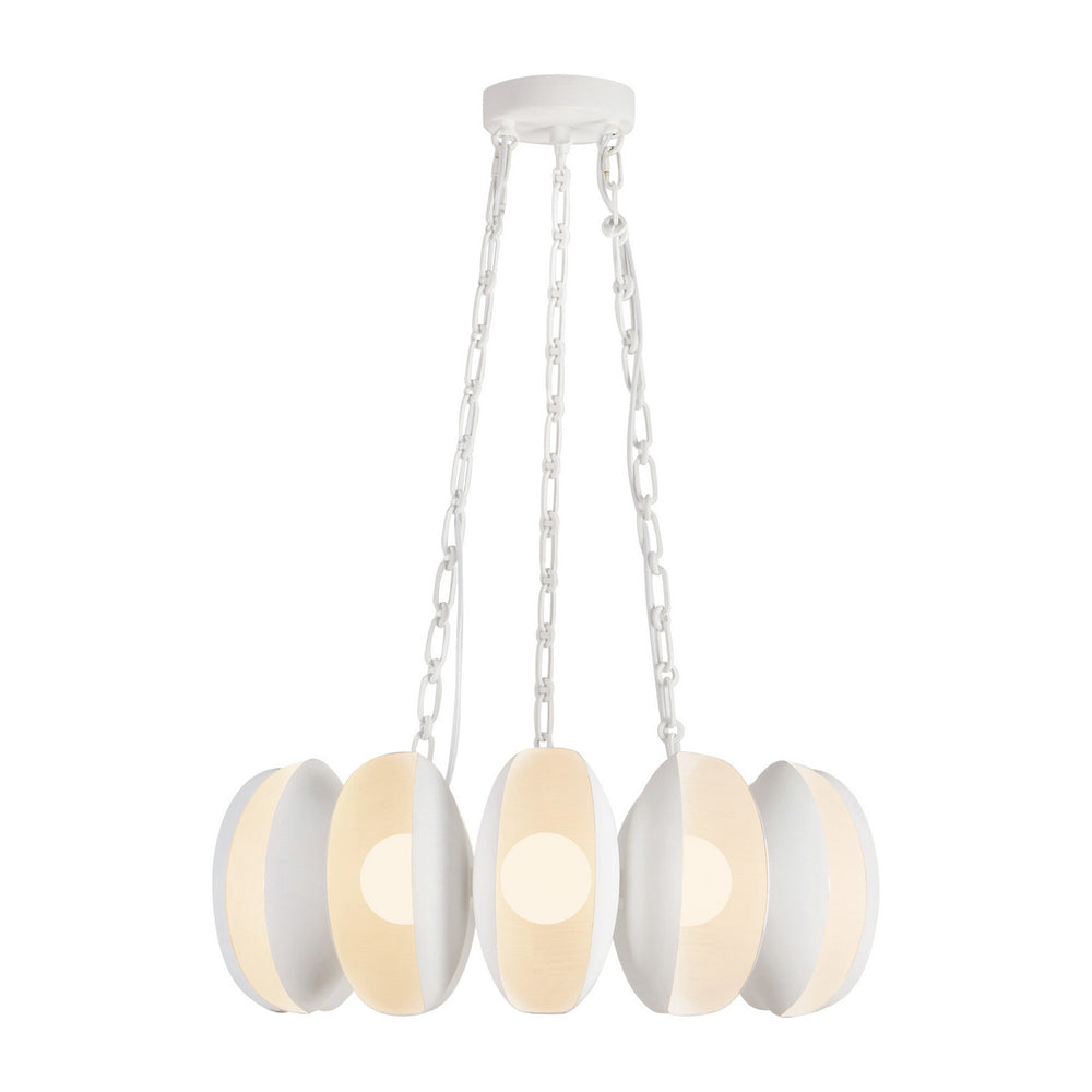 Alora Canada - LED Chandelier - Cortez - Antique White- Union Lighting Luminaires Decor