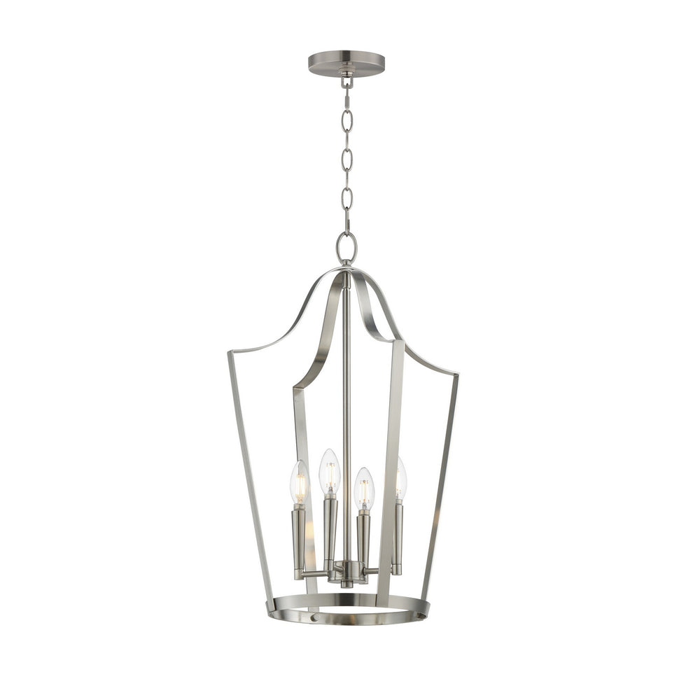 Maxim - Four Light Pendant - Arden - Satin Nickel- Union Lighting Luminaires Decor