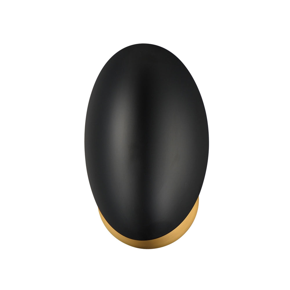 Maxim - One Light Wall Sconce - Maris - Black / Natural Aged Brass- Union Lighting Luminaires Decor