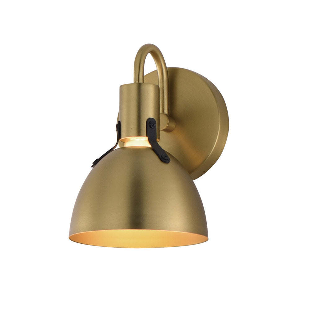 Maxim - One Light Wall Sconce - Dusk - Satin Brass- Union Lighting Luminaires Decor
