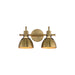 Maxim - Two Light Wall Sconce - Dusk - Satin Brass- Union Lighting Luminaires Decor