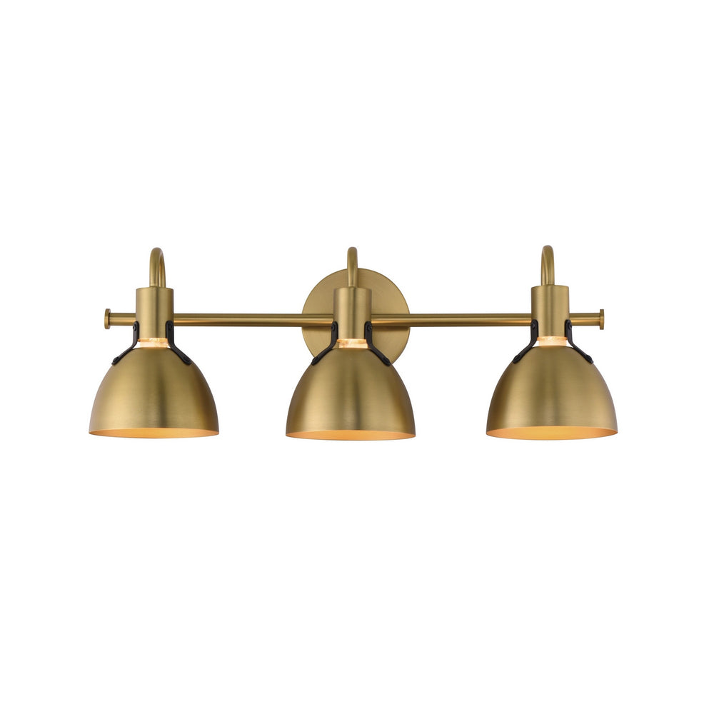 Maxim - Three Light Wall Sconce - Dusk - Satin Brass- Union Lighting Luminaires Decor