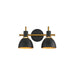 Maxim - Two Light Wall Sconce - Dusk - Black / Antique Brass- Union Lighting Luminaires Decor