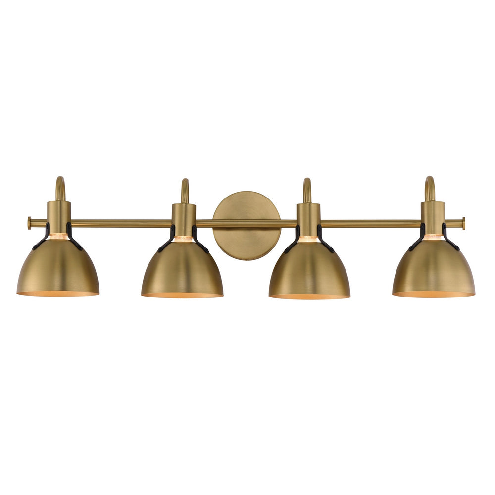 Maxim - Four Light Wall Sconce - Dusk - Satin Brass- Union Lighting Luminaires Decor