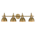 Maxim - Four Light Wall Sconce - Dusk - Satin Brass- Union Lighting Luminaires Decor