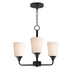 Maxim - Three Light Chandelier - Hudson - Black- Union Lighting Luminaires Decor