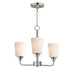 Maxim - Three Light Chandelier - Hudson - Satin Nickel- Union Lighting Luminaires Decor