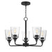 Maxim - Five Light Chandelier - Hudson - Black- Union Lighting Luminaires Decor