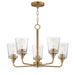 Maxim - Five Light Chandelier - Hudson - Natural Aged Brass- Union Lighting Luminaires Decor