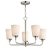 Maxim - Five Light Chandelier - Hudson - Satin Nickel- Union Lighting Luminaires Decor