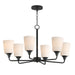 Maxim - Six Light Chandelier - Hudson - Black- Union Lighting Luminaires Decor