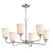 Maxim - Six Light Chandelier - Hudson - Satin Nickel- Union Lighting Luminaires Decor